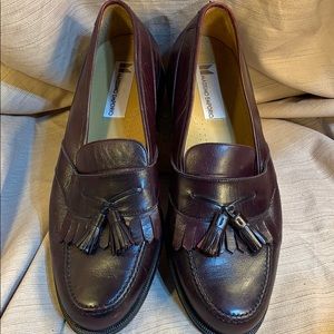 Massimo Emporio leather tassel loafers hardly worn